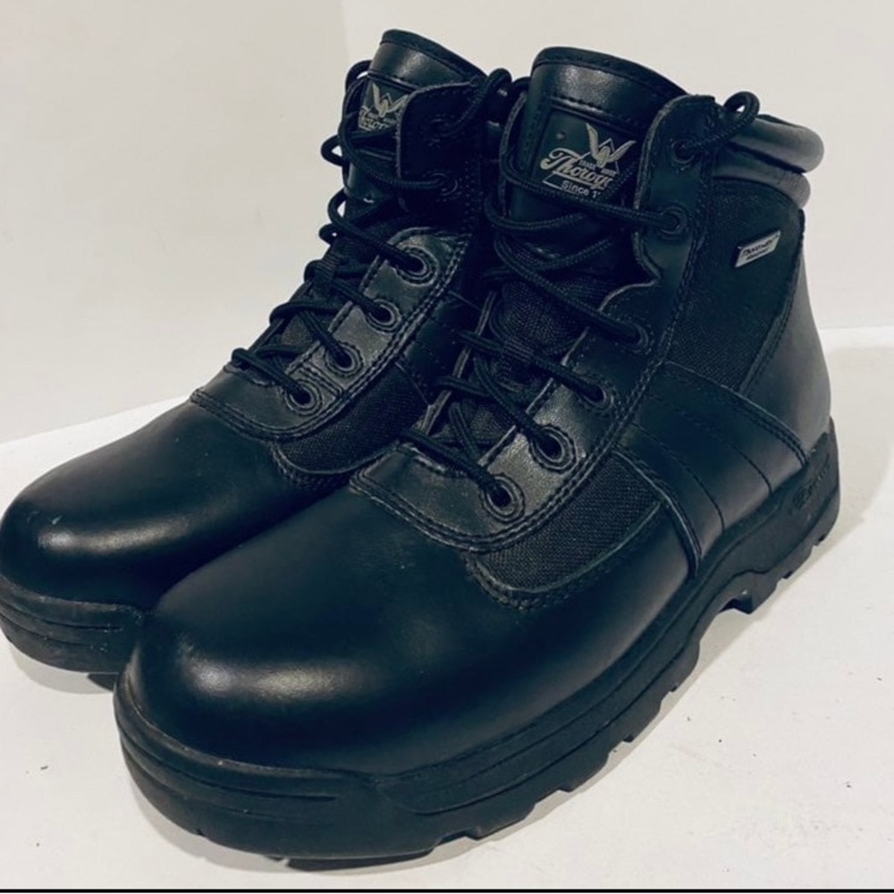 Genuine Leather Thorogood Black Waterproof Boots Men’s Size 7 Women’s Size 9